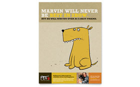 Animal Shelter & Pet Adoption Flyer Template Design