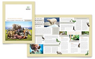 Nature & Wildlife Conservation Brochure Template