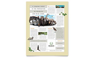 Nature & Wildlife Conservation Flyer Template