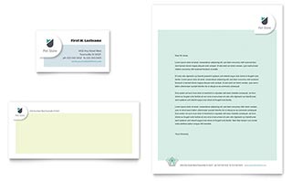 Pet Store Business Card & Letterhead Template