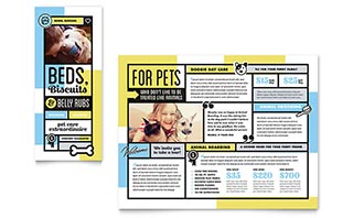 Pet Boarding Brochure Template