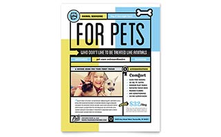 Pet Boarding Flyer Template