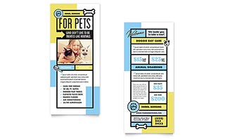 Pet Boarding Rack Card Template