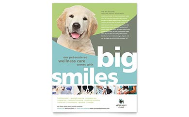 Vet Clinic Flyer Design Example