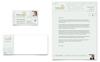 Real Estate Agent & Realtor Business Card & Letterhead Template