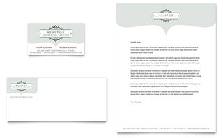 Realtor & Realty Agency Business Card & Letterhead Template