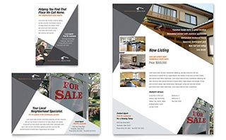 Contemporary & Modern Real Estate Flyer & Ad Template