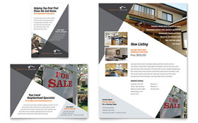 Contemporary & Modern Real Estate Flyer & Ad Template Design