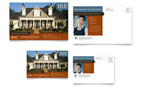 Residential Realtor Postcard Template Design