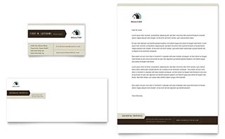 Residential Realtor Business Card & Letterhead Template