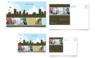 Urban Real Estate Postcard Template