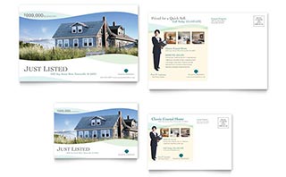 Coastal Real Estate Postcard Template