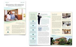 Coastal Real Estate Newsletter Template