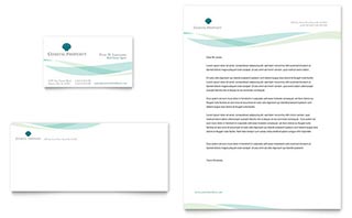 Coastal Real Estate Business Card & Letterhead Template