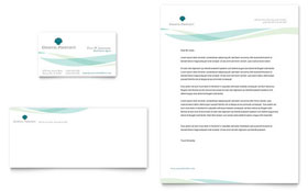 Coastal Real Estate Business Card & Letterhead Template Design