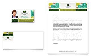 Real Estate Business Card & Letterhead Template