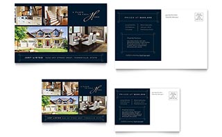 Luxury Home Real Estate Postcard Template