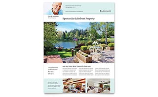 Lakefront Property Flyer Template