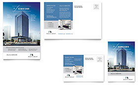 Downtown Apartment Postcard Template Design