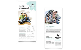 Apartment Rack Card Template Design