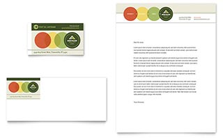 Mortgage Broker Business Card & Letterhead Template