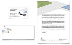 Realtor Business Card & Letterhead Template Design