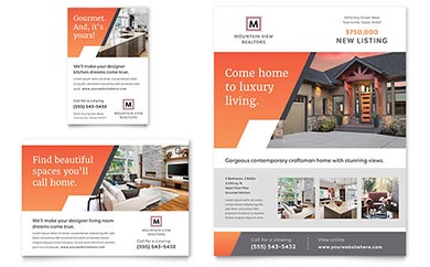 Mountain Real Estate Flyer & Ad Download