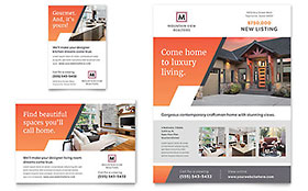 Mountain Real Estate Flyer & Ad Template Design