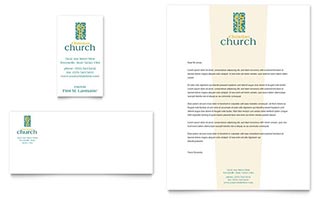 Christian Church Business Card & Letterhead Template