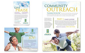 Christian Church Flyer & Ad Template Design