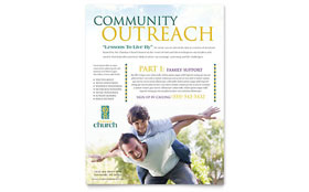 Christian Church Flyer Template Design