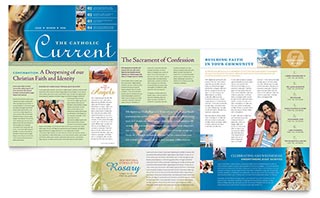 Catholic Parish and School Newsletter Template