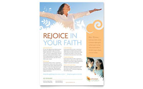 Christian Church Flyer Template Design