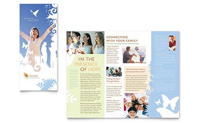 Christian Church Tri-Fold Brochure Design Example