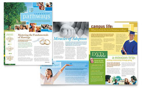 Community Church Newsletter Template Design