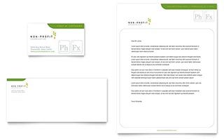 Environmental & Agricultural Non Profit Business Card & Letterhead Template