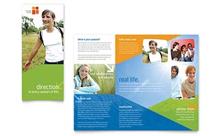 Church Youth Ministry Brochure Template