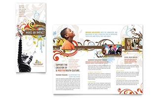 Church Youth Group Brochure Template