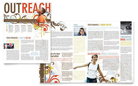 Church Youth Group Newsletter Template Design