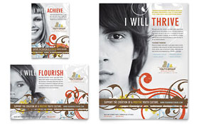 Church Youth Group Flyer & Ad Template Design