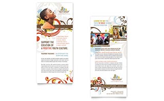 Church Youth Group Rack Card Template