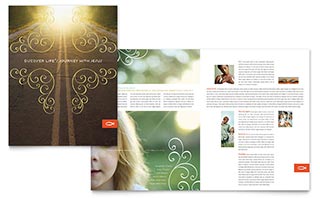 Christian Church Religious Brochure Template