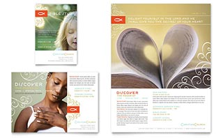 Christian Church Religious Flyer & Ad Template