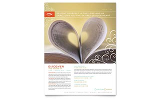 Christian Church Religious Flyer Template