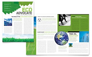 Environmental Non Profit Newsletter Template