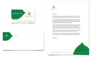 Environmental Non Profit Business Card & Letterhead Template