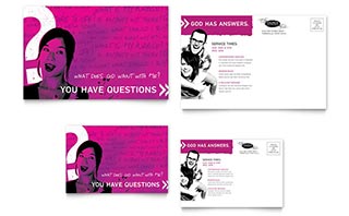 Church Outreach Ministries Postcard Template