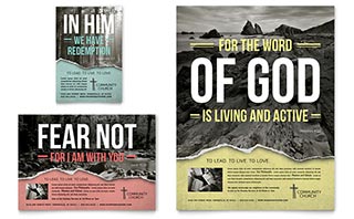 Bible Church Flyer & Ad Template