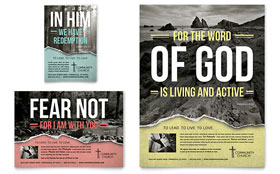 Bible Church Flyer & Ad Template Design