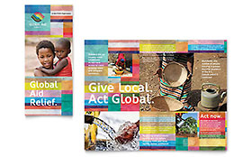 Humanitarian Aid Organization Brochure Template Design